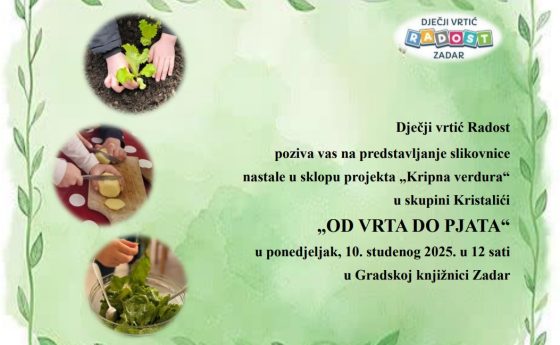 Pozivnica “Od vrta do pjata”